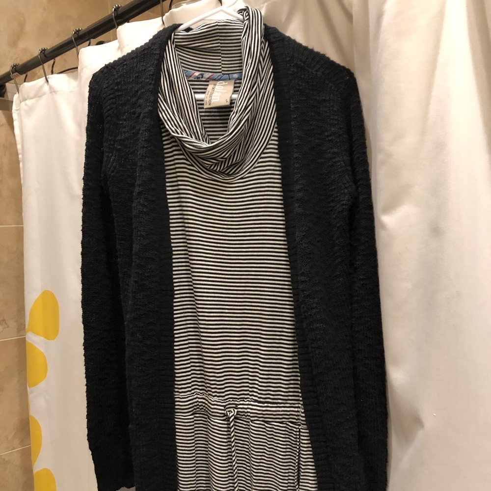 Sleeveless Mock-Neck Dress